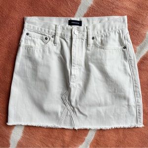 White J.Crew Denim Skirt